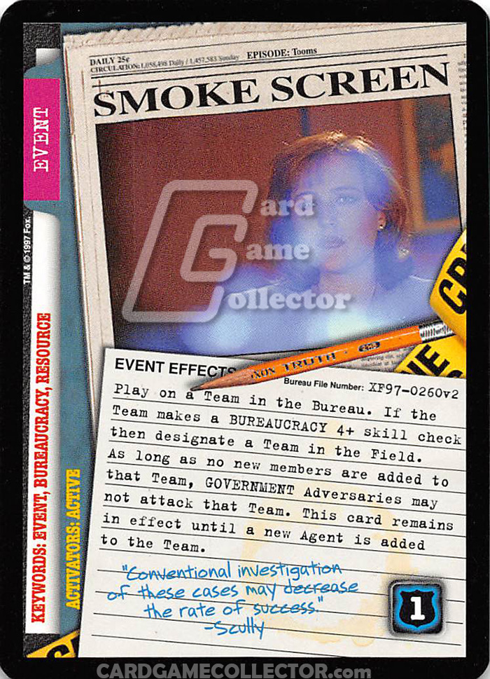 X-Files CCG: Smoke Screen
