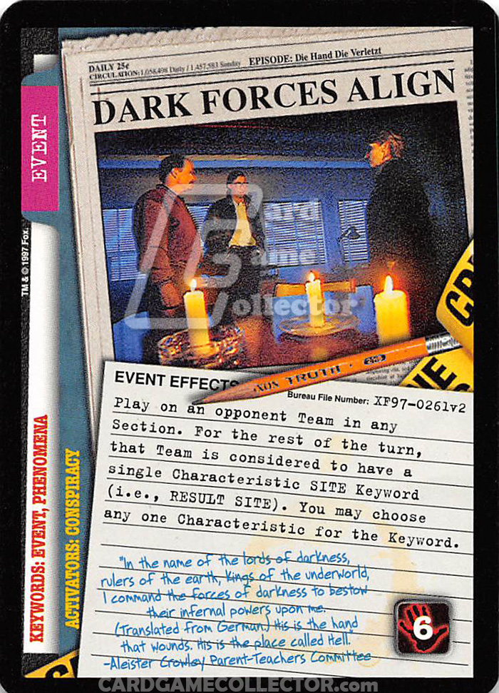 X-Files CCG: Dark Forces Align