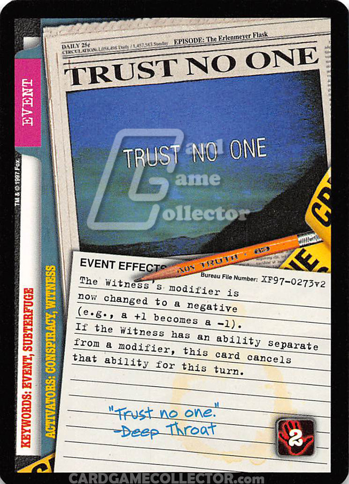 X-Files CCG: Trust No One