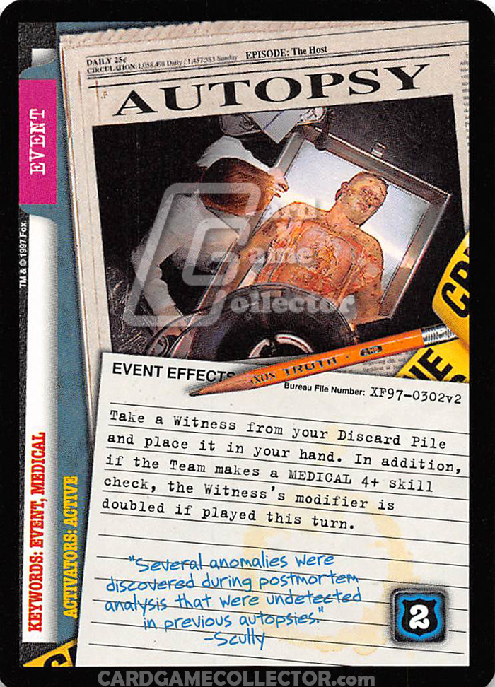 X-Files CCG: Autopsy