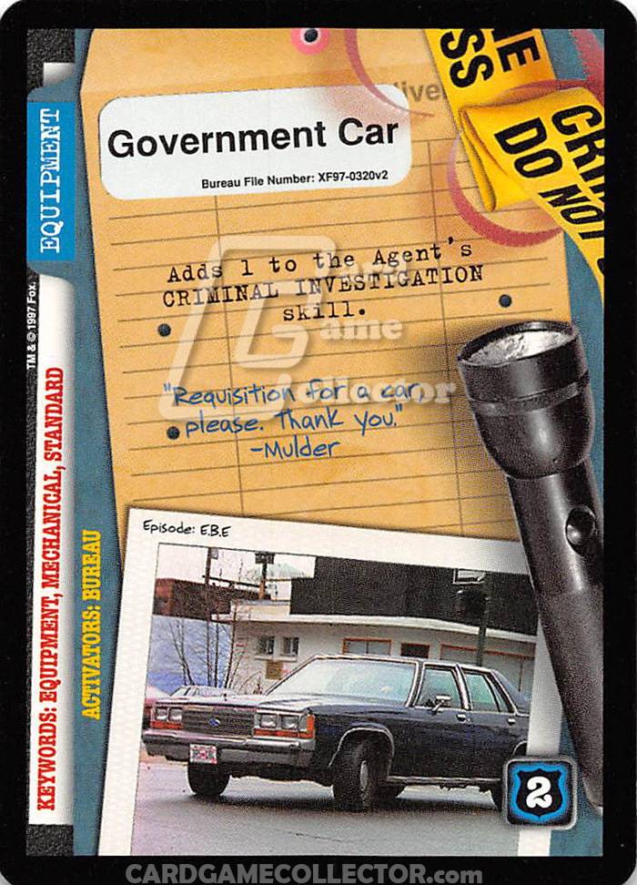 X-Files CCG: Government Car