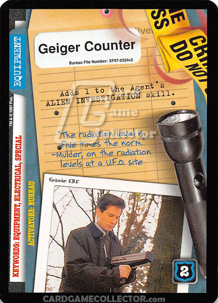 X-Files CCG: Geiger Counter