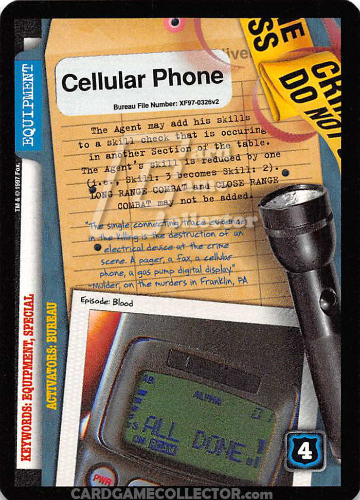 X-Files CCG: Cellular Phone