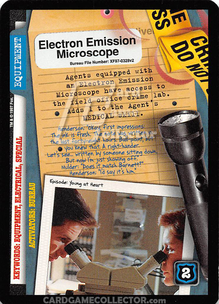 X-Files CCG: Electron Emission Microscope