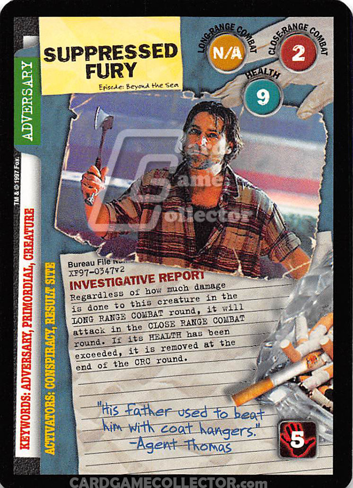 X-Files CCG: Suppressed Fury