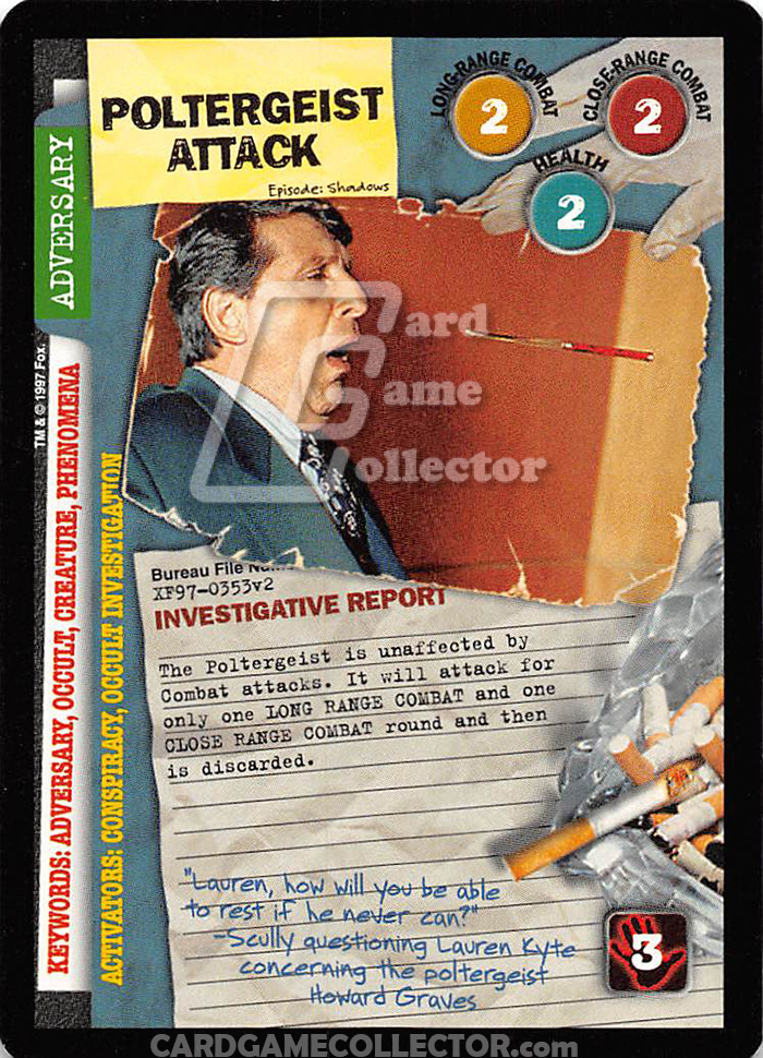 X-Files CCG: Poltergeist Attack