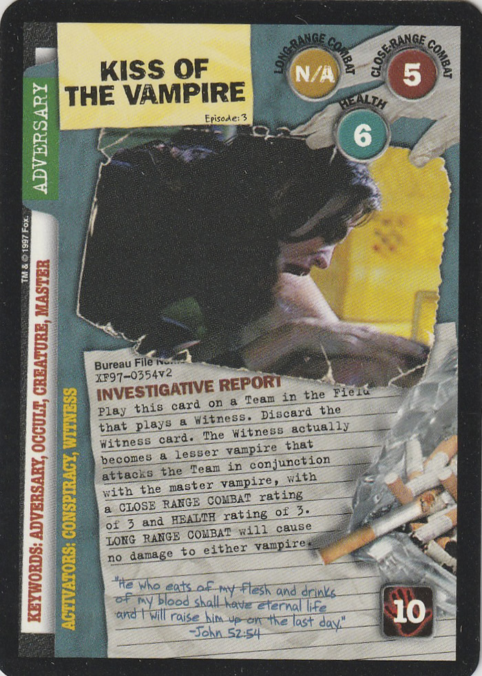 X-Files CCG: Kiss Of The Vampire