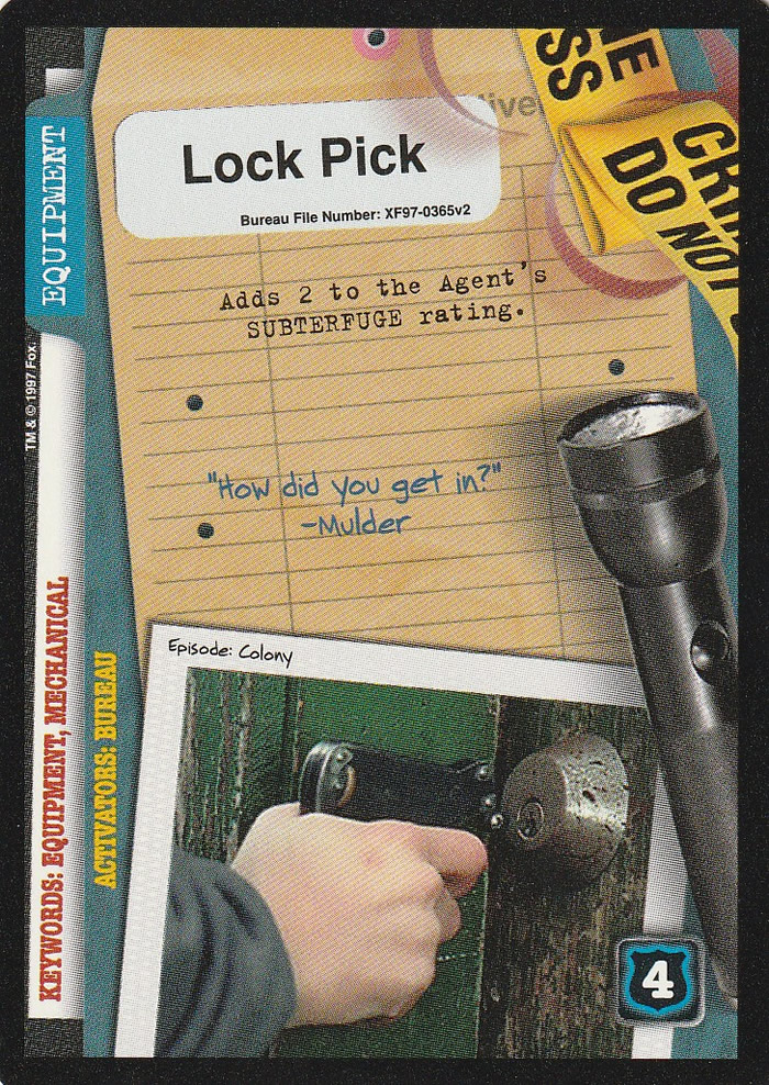 X-Files CCG: Lock Pick