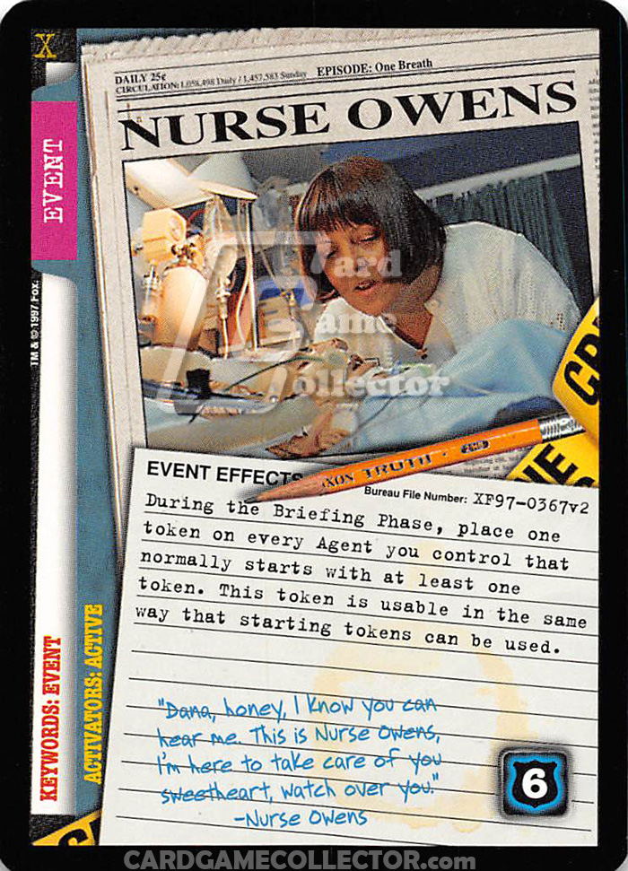 X-Files CCG: Nurse Owens