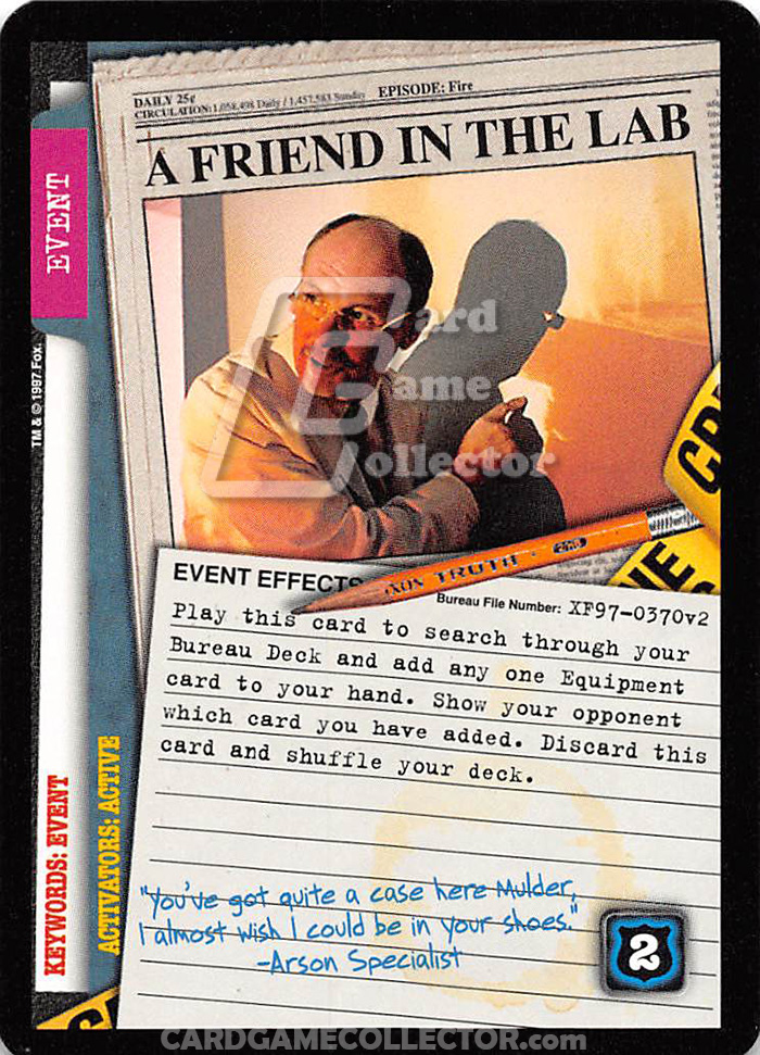 X-Files CCG: A Friend In The Lab