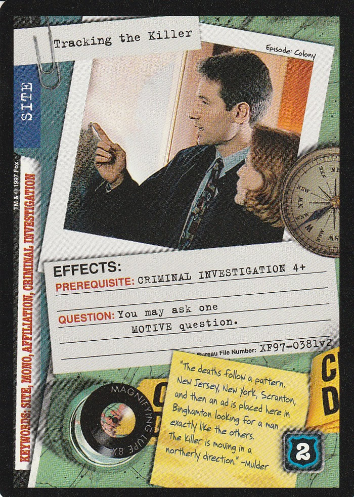 X-Files CCG: Tracking The Killer