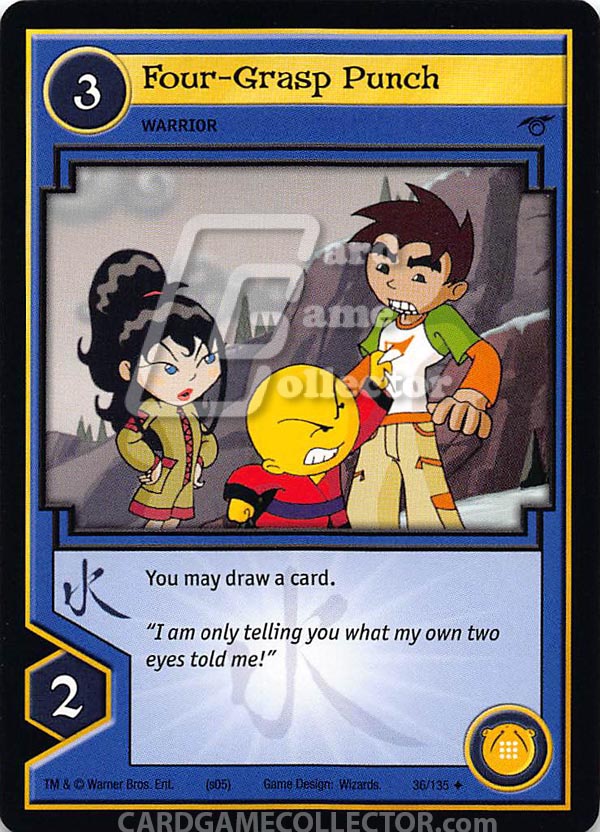 Xiaolin Showdown TCG:  Four-Grasp Punch