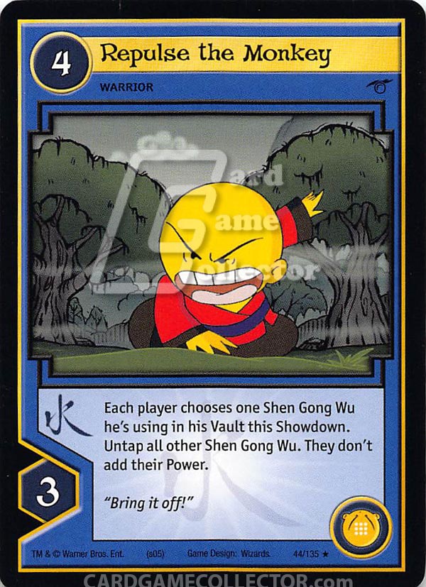 Xiaolin Showdown TCG:  Repulse the Monkey