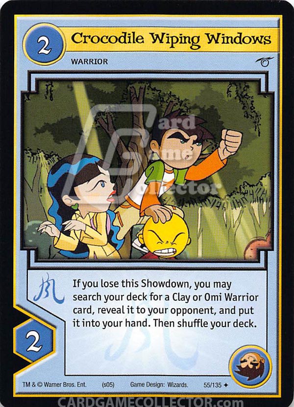 Xiaolin Showdown TCG:  Crocodile Wiping Windows