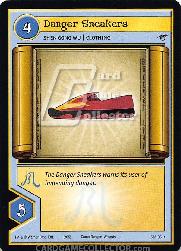 Xiaolin Showdown TCG:  Danger Sneakers