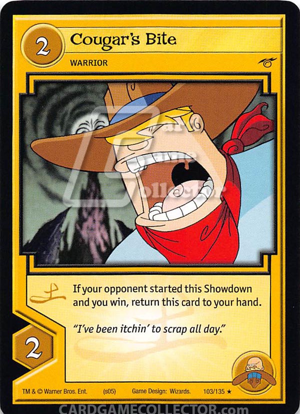 Xiaolin Showdown TCG:  Cougar's Bite