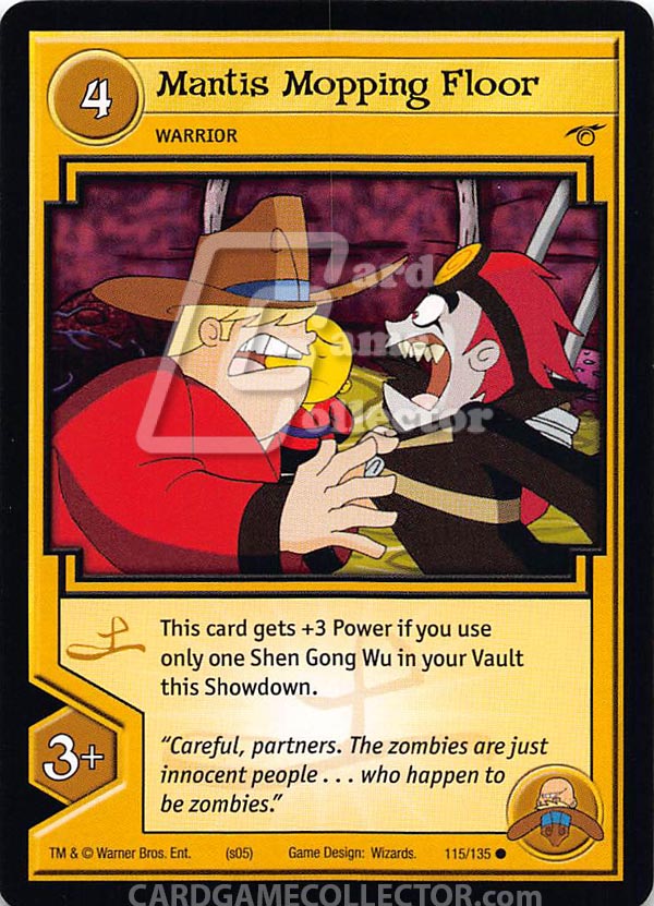 Xiaolin Showdown TCG:  Mantis Mopping Floor