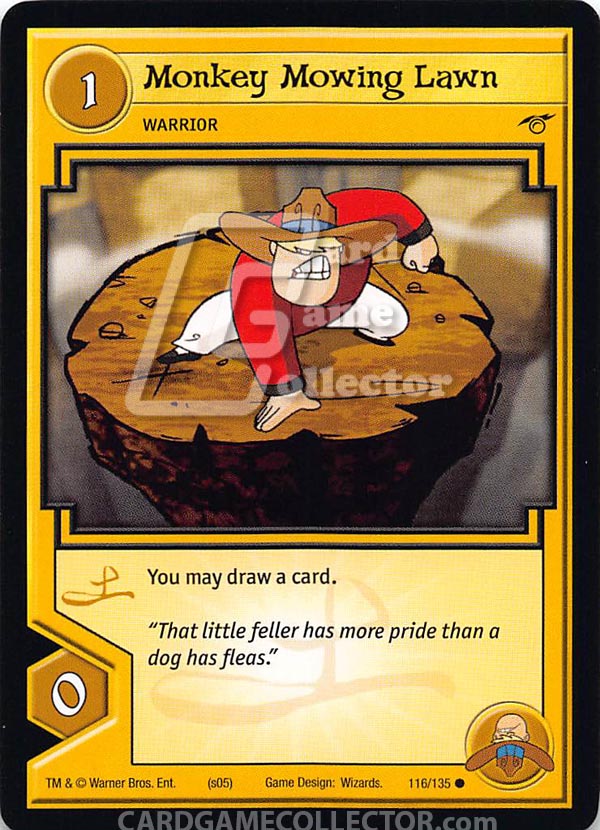 Xiaolin Showdown TCG:  Monkey Mowing Lawn