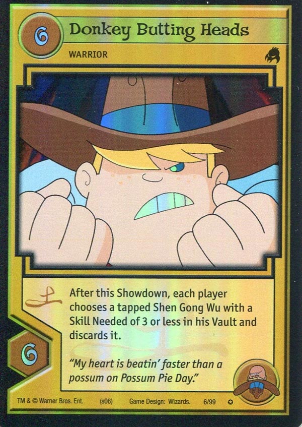 Xiaolin Showdown TCG:  Donkey Butting Heads