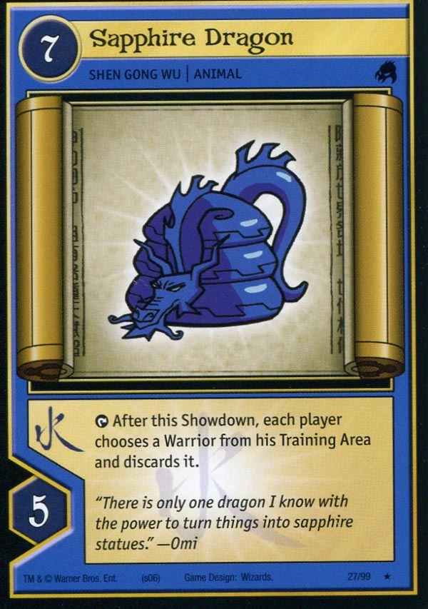 Xiaolin Showdown TCG:  Sapphire Dragon