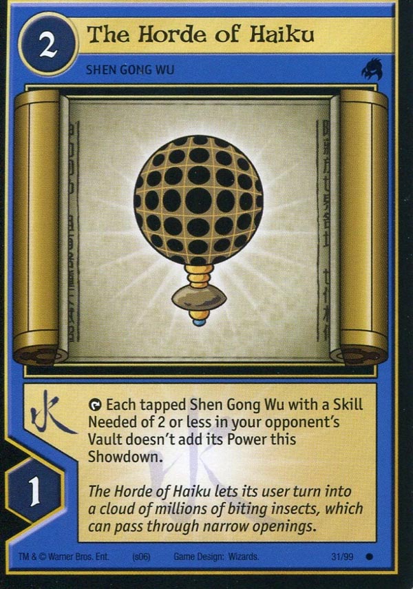 Xiaolin Showdown TCG:  The Horde of Haiku