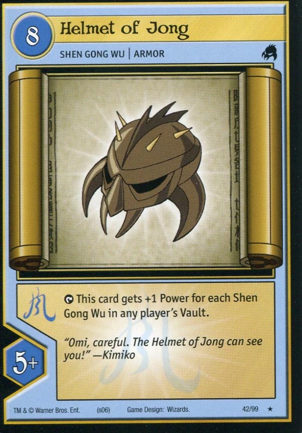 Xiaolin Showdown TCG:  Helmet of Jong