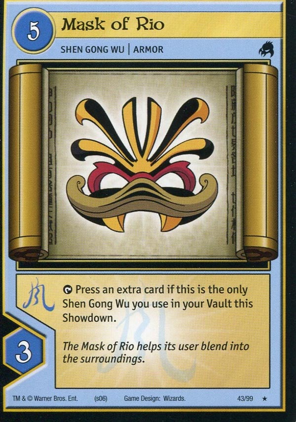 Xiaolin Showdown TCG:  Mask of Rio