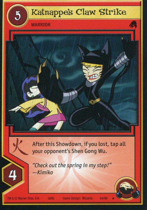 Xiaolin Showdown TCG:  Katnappe's Claw Strike