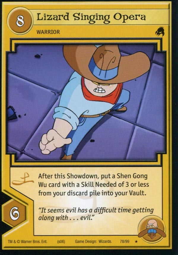 Xiaolin Showdown TCG:  Lizard Singing Opera