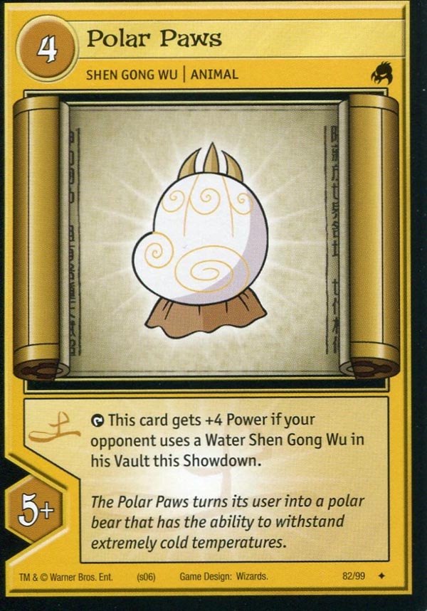 Xiaolin Showdown TCG:  Polar Paws