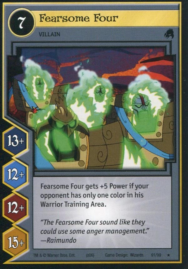 Xiaolin Showdown TCG:  Fearsome Four