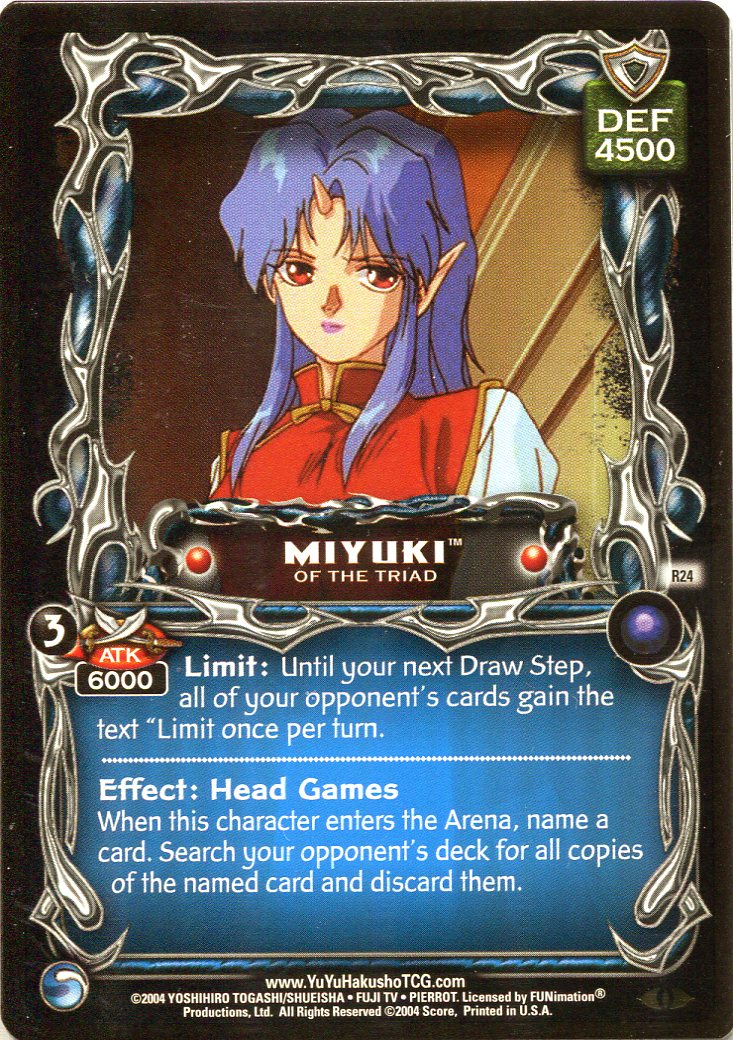 Yu Yu Hakusho TCG: Miyuki, of the Triad