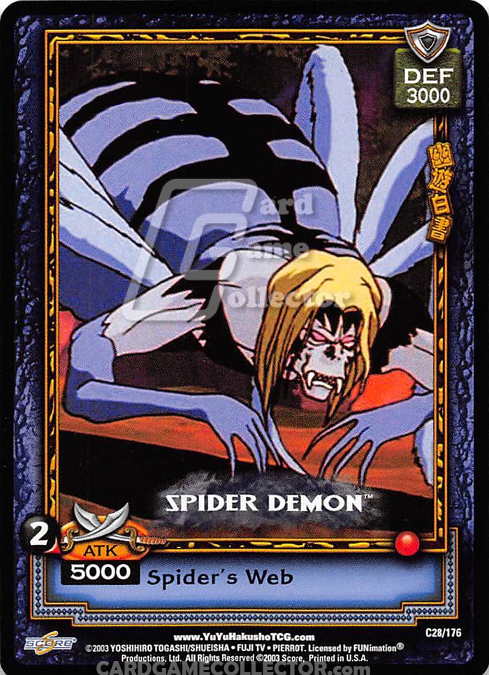 Yu Yu Hakusho TCG: Spider Demon