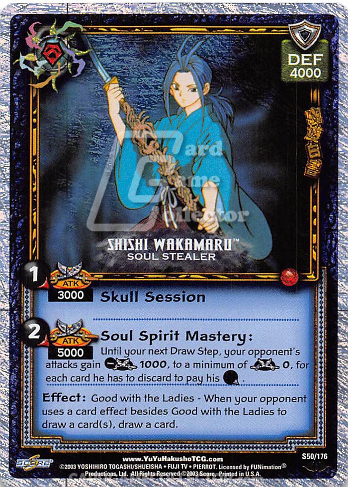 Yu Yu Hakusho TCG: Shishi Wakamaru, Soul Stealer