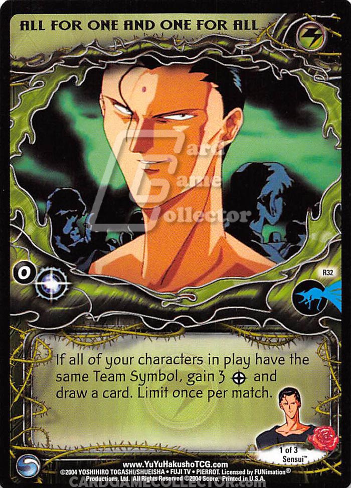 Yu Yu Hakusho TCG: All for one and one for all