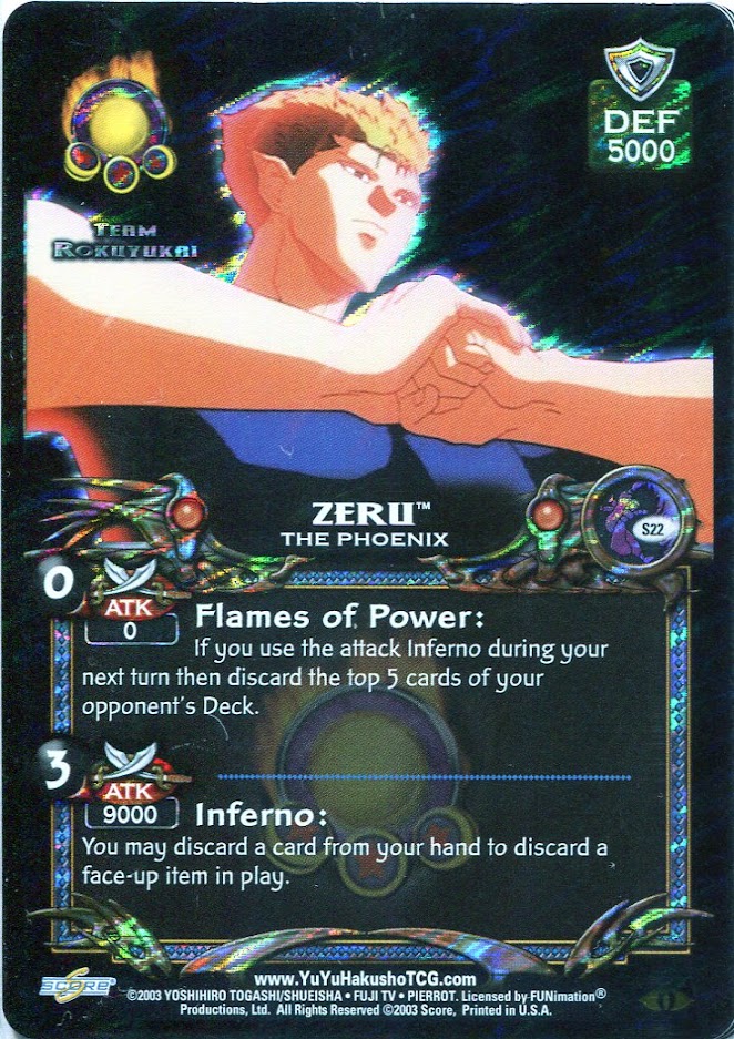 Yu Yu Hakusho TCG: Zeru, the Phoenix