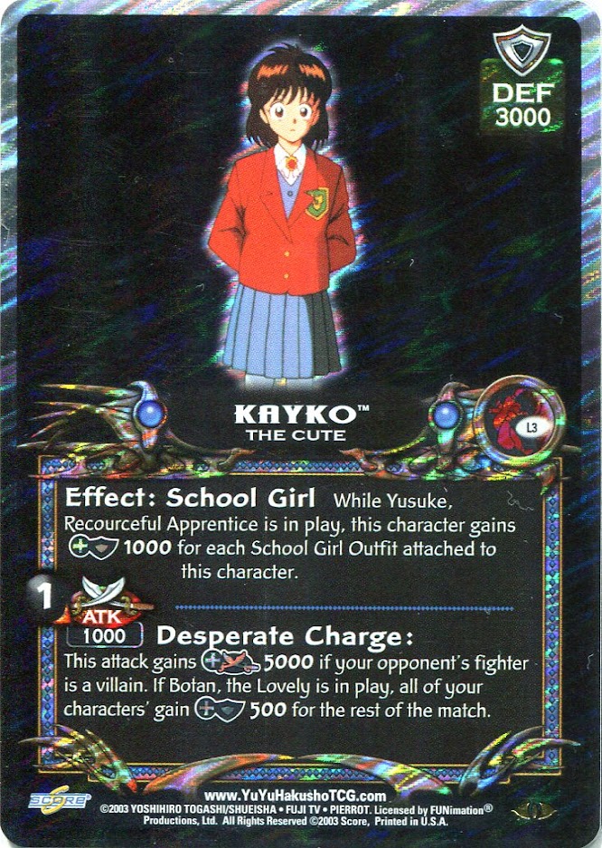 Yu Yu Hakusho TCG: Kayko, the Cute