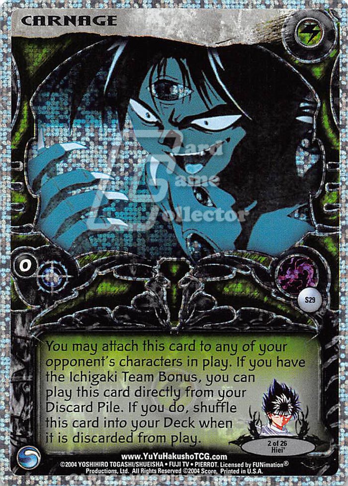 Yu Yu Hakusho TCG: Carnage