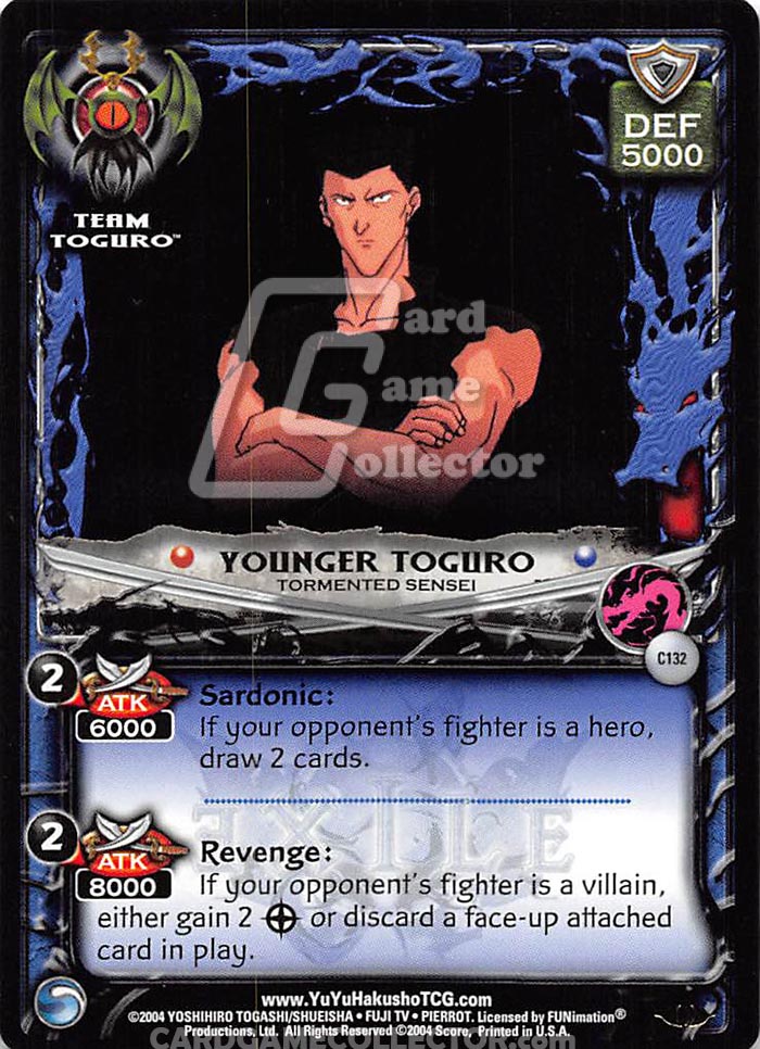 Yu Yu Hakusho TCG: Younger Toguro, Tormented Sensei