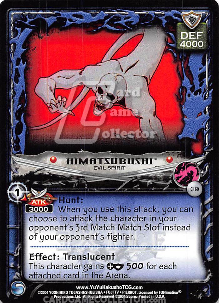 Yu Yu Hakusho TCG: Himatsubushi, Evil Spirit