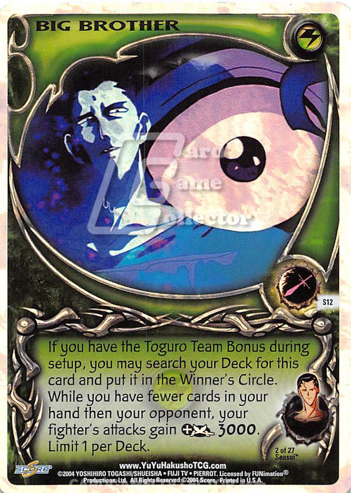 Yu Yu Hakusho TCG: Big Brother