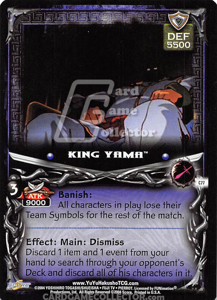 Yu Yu Hakusho TCG: King Yama
