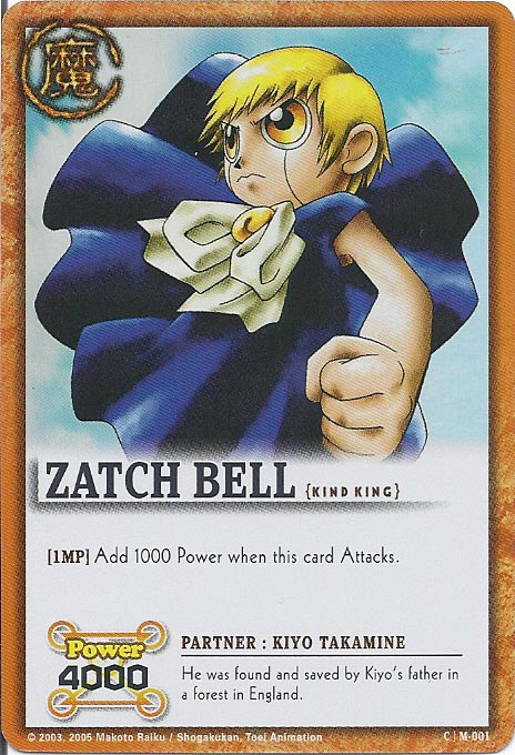 Zatch Bell TCG: Zatch Bell, King King