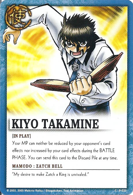 Zatch Bell TCG: Kiyo Takamine