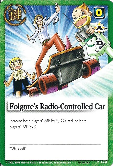 Zatch Bell TCG: Folgore's Radio-Controlled Car