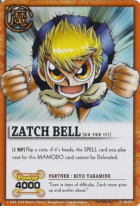 Zatch Bell TCG: Zatch Bell, Go For It!