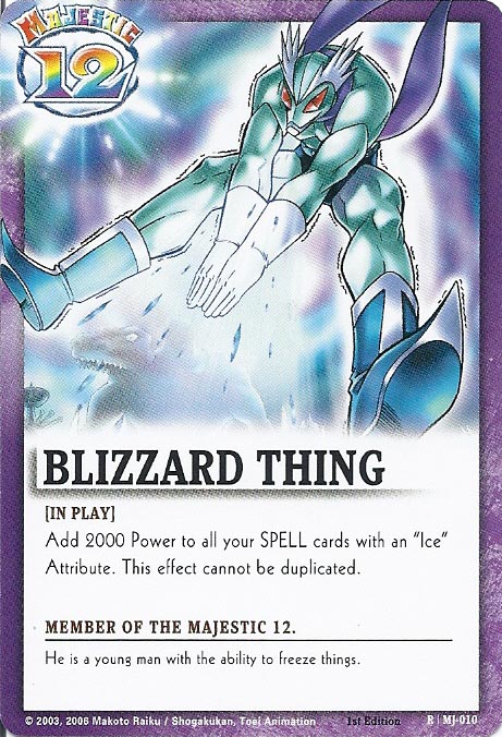 Zatch Bell TCG: Blizzard Thing