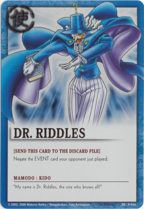 Zatch Bell TCG: Dr. Riddles, The Doctor Who Knows All