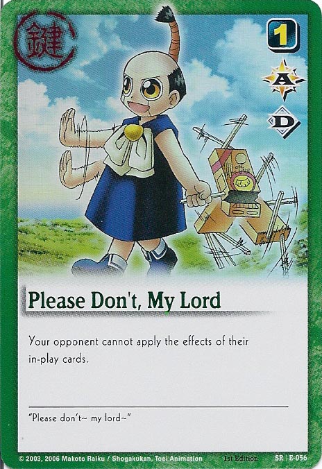 Zatch Bell TCG: Please Don't, My Lord